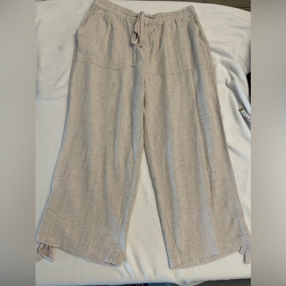 Style Me- linen crop pants NWOT - Picture 1 of 6